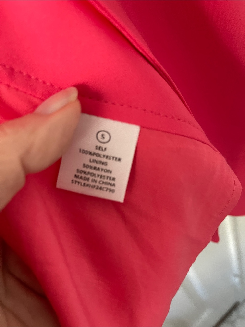 Open-Front Pink Cape - Picture 5 of 5
